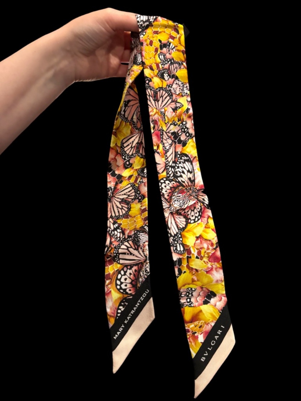 BVLGARI Shelly (Twilly) Like New - Butterflies- Mary Katrantzou collab